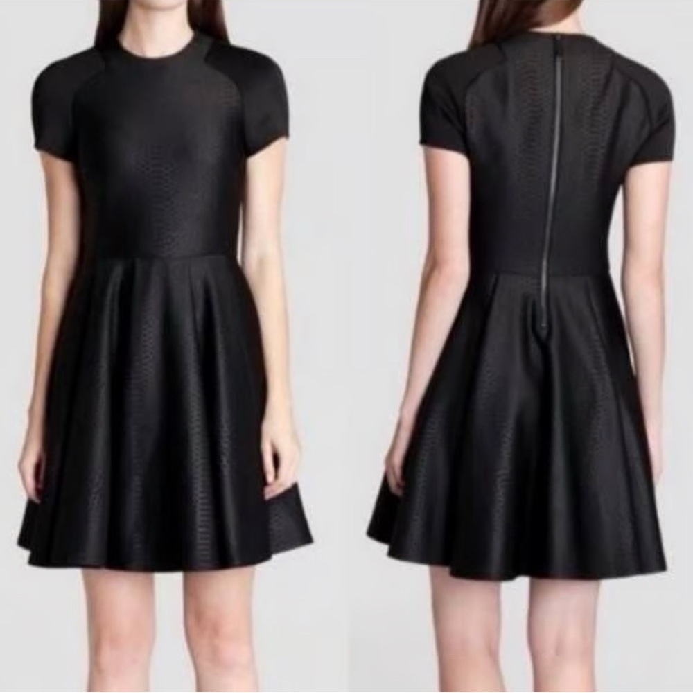 Ted Baker London Black Textured Mini Dress